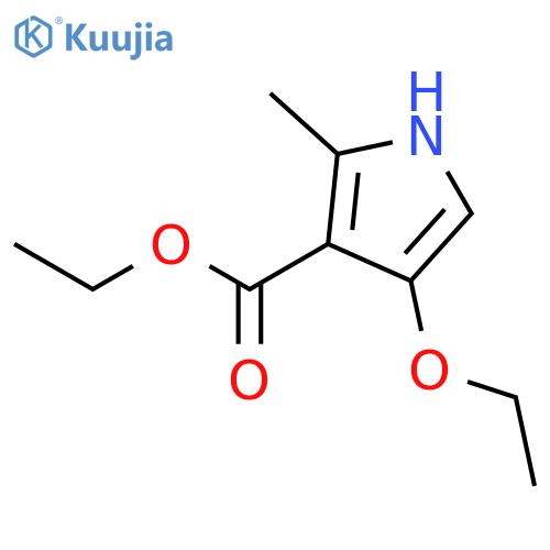 1H-Pyrrole-3-carboxylic acid, 4-ethoxy-2-methyl-, ethyl ester structure