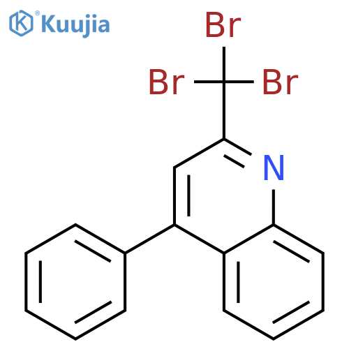 QUINOLINE, 4-PHENYL-2-(TRIBROMOMETHYL)- structure