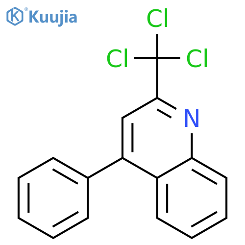 Quinoline, 4-phenyl-2-(trichloromethyl)- structure