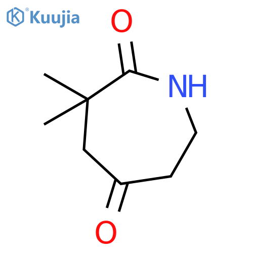 1H-Azepine-2,5-dione, tetrahydro-3,3-dimethyl- structure