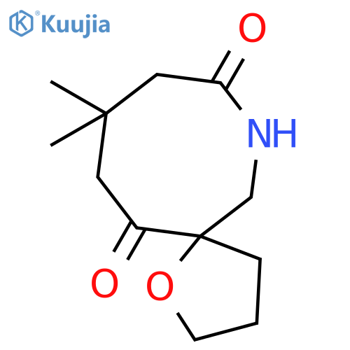 1-Oxa-7-azaspiro[4.7]dodecane-8,12-dione, 10,10-dimethyl- structure