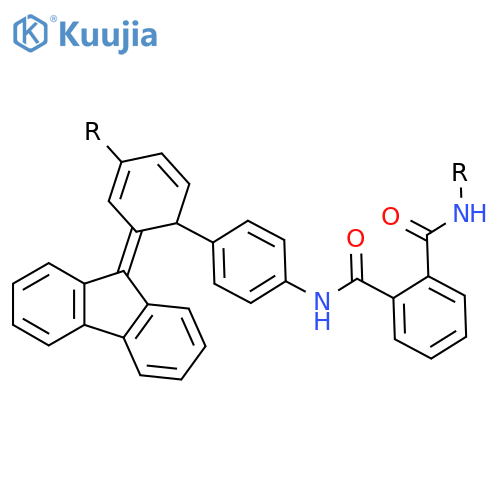 POLY(IMINOCARBONYLPHENYLENECARBONYLIMINO-1,4-PHENYLENE-9H-FLUOREN-9-YLIDENE-1,4-PHENYLENE) structure