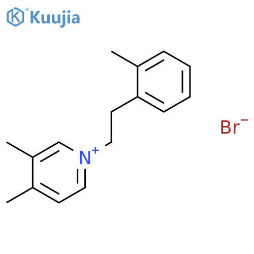 PYRIDINIUM, 3,4-DIMETHYL-1-[2-(METHYLPHENYL)ETHYL]-, BROMIDE structure
