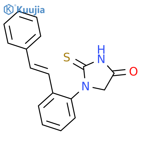 1-(2-Styrylphenyl)-2-thioxoimidazolidin-4-one structure