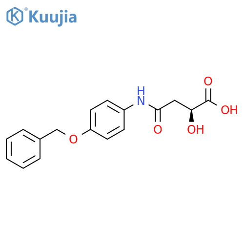 Butanoic acid, 2-hydroxy-4-oxo-4-[[4-(phenylmethoxy)phenyl]amino]-,(2S)- structure