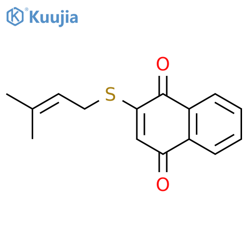 1,4-Naphthalenedione, 2-[(3-methyl-2-butenyl)thio]- structure