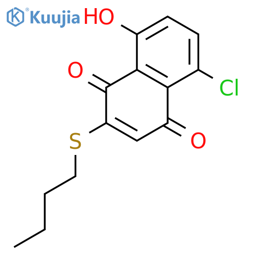 1,4-Naphthalenedione, 2-(butylthio)-5-chloro-8-hydroxy- structure