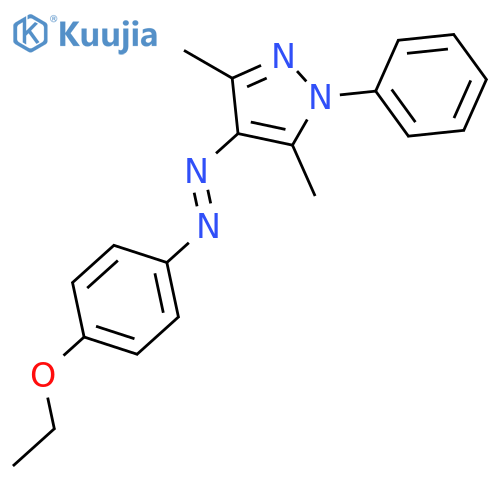1H-Pyrazole, 4-[(4-ethoxyphenyl)azo]-3,5-dimethyl-1-phenyl- structure
