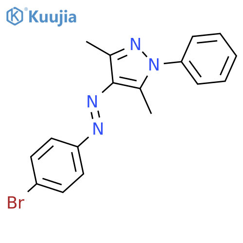 1H-Pyrazole, 4-[(4-bromophenyl)azo]-3,5-dimethyl-1-phenyl- structure