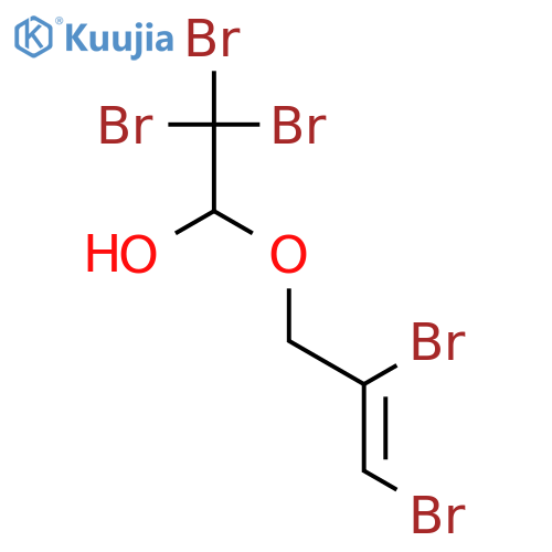 ETHANOL, 2,2,2-TRIBROMO-1-[(2,3-DIBROMO-2-PROPENYL)OXY]- structure