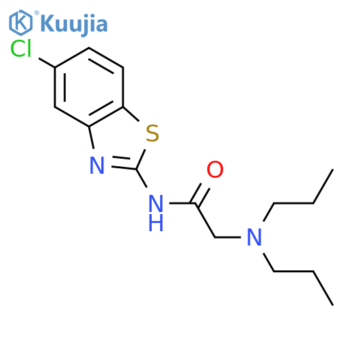 ACETAMIDE, N-(5-CHLORO-2-BENZOTHIAZOLYL)-2-(DIPROPYLAMINO)- structure