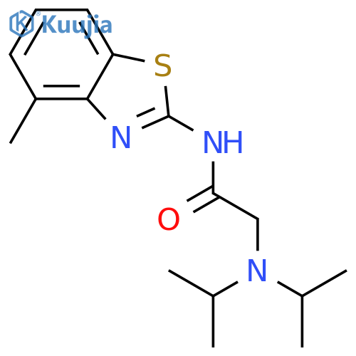 Acetamide, 2-[bis(1-methylethyl)amino]-N-(4-methyl-2-benzothiazolyl)- structure