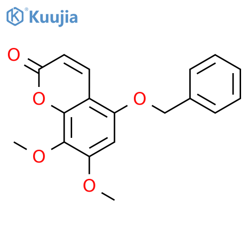 2H-1-Benzopyran-2-one, 7,8-dimethoxy-5-(phenylmethoxy)- structure