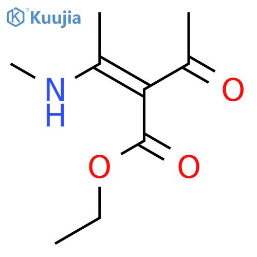 2-Butenoic acid, 2-acetyl-3-(methylamino)-, ethyl ester, (Z)- structure