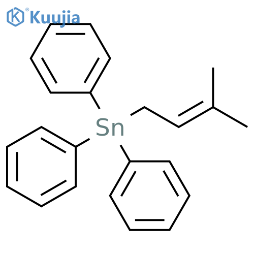 Stannane, (3-methyl-2-butenyl)triphenyl- structure