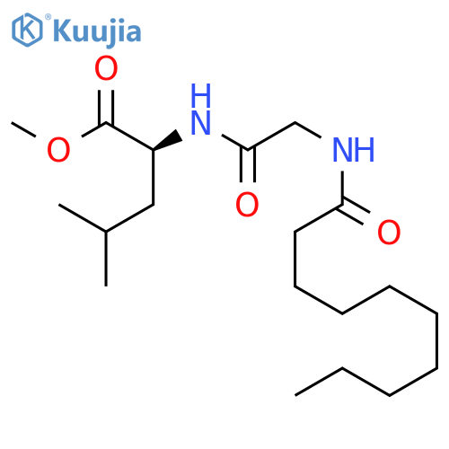 L-LEUCINE, N-[N-(1-OXODECYL)GLYCYL]-, METHYL ESTER structure
