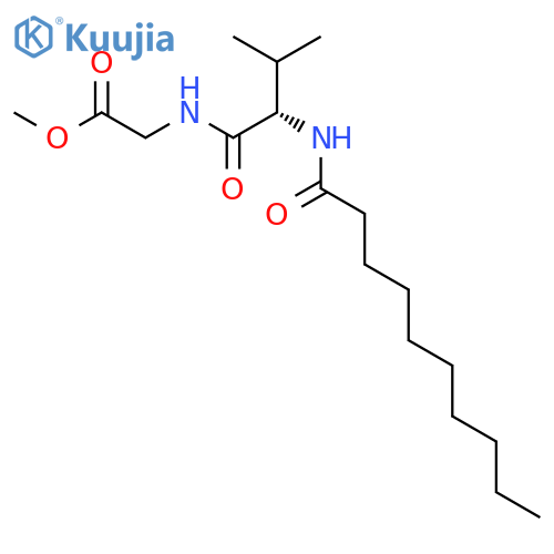 GLYCINE, N-[N-(1-OXODECYL)-L-VALYL]-, METHYL ESTER structure