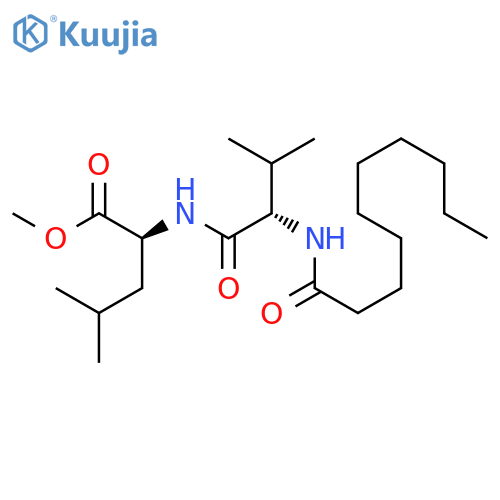 L-LEUCINE, N-[N-(1-OXODECYL)-L-VALYL]-, METHYL ESTER structure