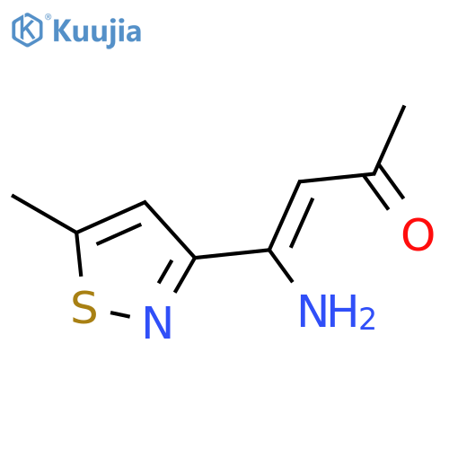 3-BUTEN-2-ONE, 4-AMINO-4-(5-METHYL-3-ISOTHIAZOLYL)- structure