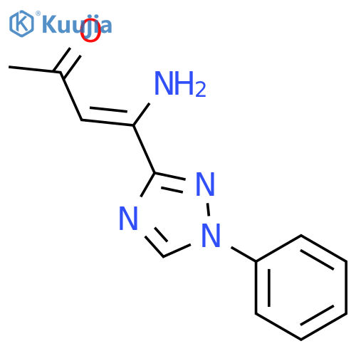 3-Buten-2-one, 4-amino-4-(1-phenyl-1H-1,2,4-triazol-3-yl)- structure