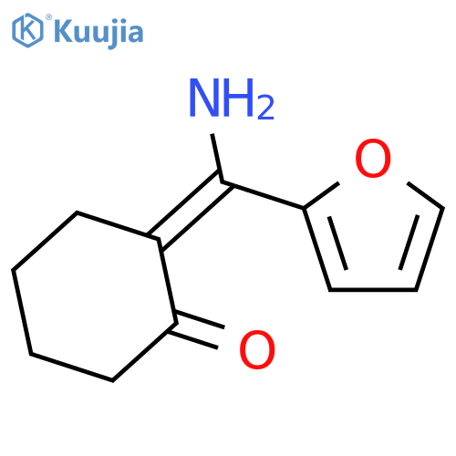 CYCLOHEXANONE, 2-(AMINO-2-FURANYLMETHYLENE)- structure