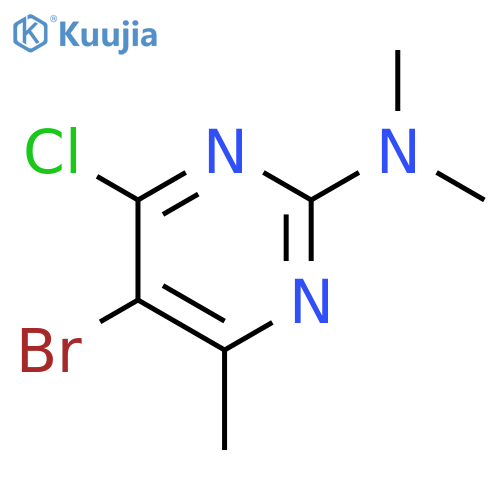 2-PYRIMIDINAMINE, 5-BROMO-4-CHLORO-N,N,6-TRIMETHYL- structure