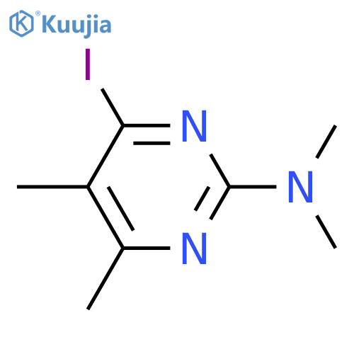 2-PYRIMIDINAMINE, 4-IODO-N,N,5,6-TETRAMETHYL- structure