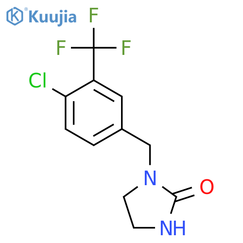 2-Imidazolidinone, 1-[[4-chloro-3-(trifluoromethyl)phenyl]methyl]- structure