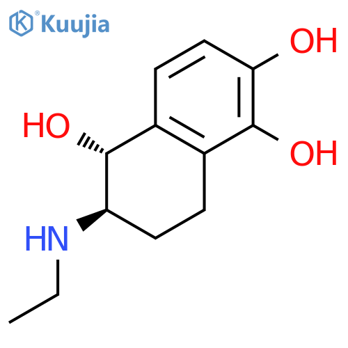 1,2,5-NAPHTHALENETRIOL, 6-(ETHYLAMINO)-5,6,7,8-TETRAHYDRO-, TRANS- structure