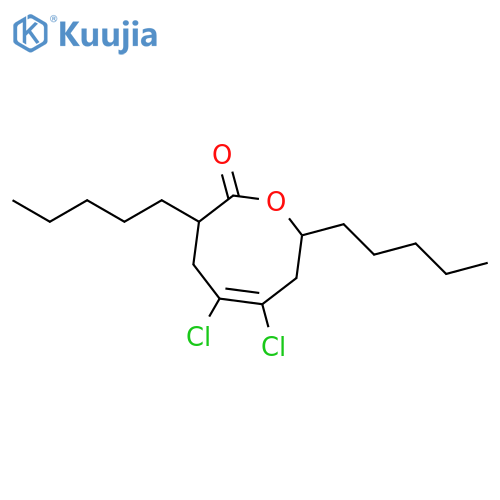 2H-Oxocin-2-one, 5,6-dichloro-3,4,7,8-tetrahydro-3,8-dipentyl- structure