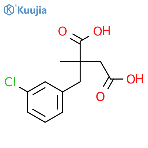 Butanedioic acid, 2-[(3-chlorophenyl)methyl]-2-methyl- structure