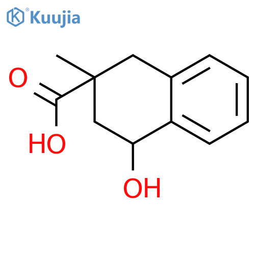 2-Naphthalenecarboxylic acid, 1,2,3,4-tetrahydro-4-hydroxy-2-methyl- structure