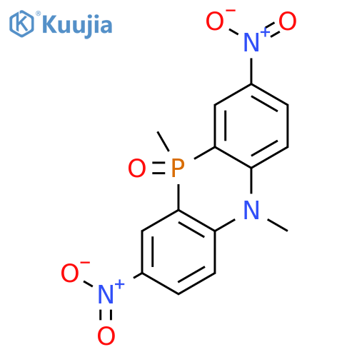 Phenophosphazine, 5,10-dihydro-5,10-dimethyl-2,8-dinitro-, 10-oxide structure
