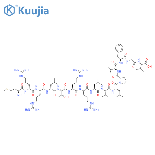 L-Valine,L-methionyl-L-arginyl-L-arginyl-L-leucyl-L-threonyl-L-arginyl-L-arginyl-L-leucyl-L-valyl-L-leucyl-L-prolyl-L-valyl-L-phenylalanylglycyl- structure