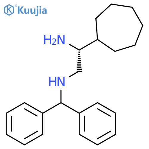 1,2-Ethanediamine, 1-cycloheptyl-N2-(diphenylmethyl)-, (1R)- structure