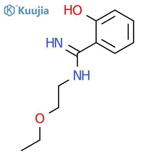 Benzenecarboximidamide, N-(2-ethoxyethyl)-2-hydroxy- structure