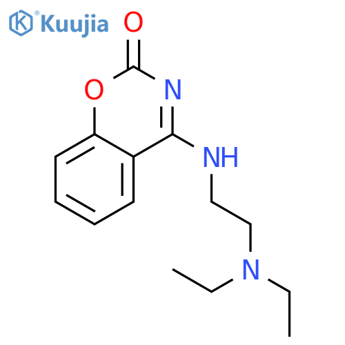 2H-1,3-BENZOXAZIN-2-ONE, 4-[[2-(DIETHYLAMINO)ETHYL]AMINO]- structure