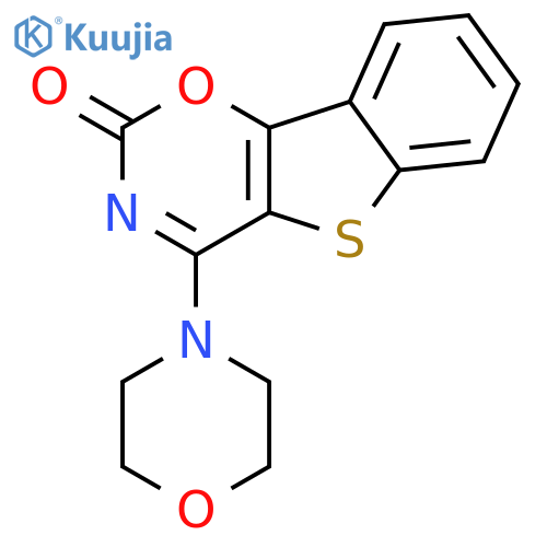 2H-[1]Benzothieno[2,3-e]-1,3-oxazin-2-one, 4-(4-morpholinyl)- structure
