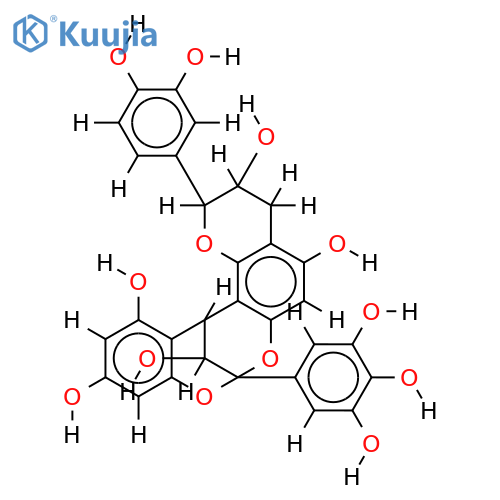 (+)-epigallocatechin-(2alpha?O?7,4alpha?8)-(+)-catechin structure