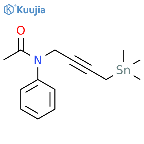 Acetamide, N-phenyl-N-[4-(trimethylstannyl)-2-butynyl]- structure