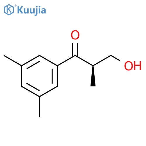 1-Propanone, 1-(3,5-dimethylphenyl)-3-hydroxy-2-methyl-, (2R)- structure