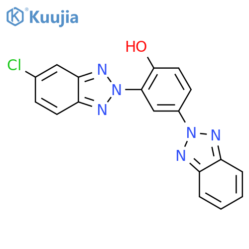 PHENOL, 4-(2H-BENZOTRIAZOL-2-YL)-2-(5-CHLORO-2H-BENZOTRIAZOL-2-YL)- structure