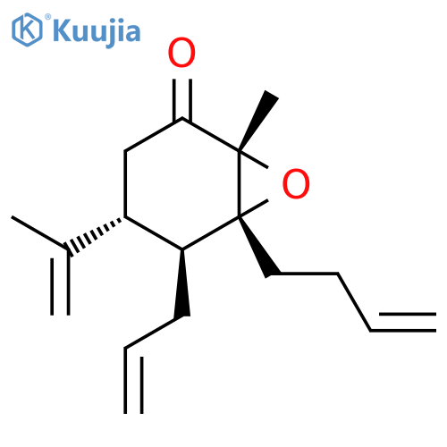 7-Oxabicyclo[4.1.0]heptan-2-one,6-(3-butenyl)-1-methyl-4-(1-methylethenyl)-5-(2-propenyl)-,(1R,4R,5S,6R)- structure