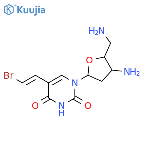 Uridine, 3',5'-diamino-5-[(1E)-2-bromoethenyl]-2',3',5'-trideoxy- structure
