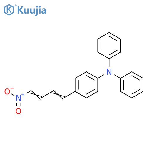 Benzenamine, 4-(4-nitro-1,3-butadienyl)-N,N-diphenyl- structure