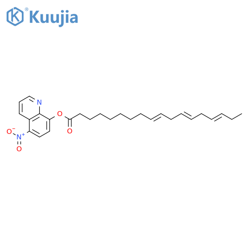 9,12,15-OCTADECATRIENOIC ACID, 5-NITRO-8-QUINOLINYL ESTER structure