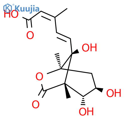 (2Z,4E)-5-[(1R,3R,4R,5S,8S)-1,5-Dimethyl-3,4,8-trihydroxy-6-oxo-7-oxabicyclo[3.2.1]octane-8-yl]-3-methyl-2,4-pentadienoic acid structure