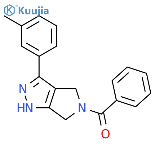Pyrrolo[3,4-c]pyrazole, 5-benzoyl-1,4,5,6-tetrahydro-3-(3-methylphenyl)- structure
