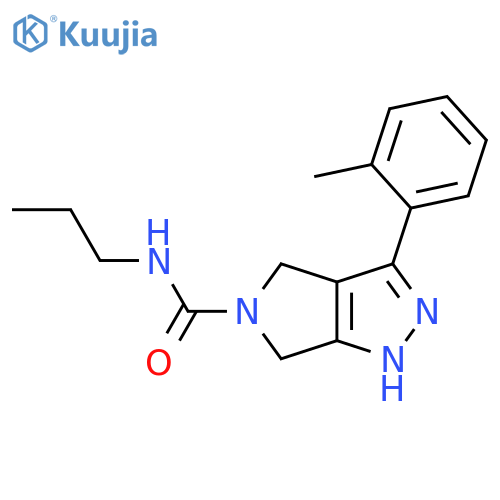 Pyrrolo[3,4-c]pyrazole-5(1H)-carboxamide,4,6-dihydro-3-(2-methylphenyl)-N-propyl- structure