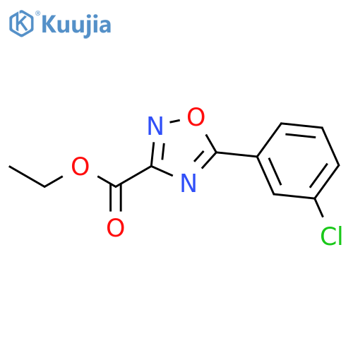 Ethyl 5-(3-chlorophenyl)-1,2,4-oxadiazole-3-carboxylate structure